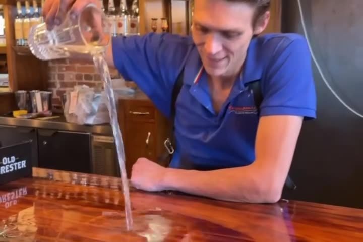 Behind the counter at Hanami Sushi in Sarasota after the April 2026 opening, from a Siesta Media reel