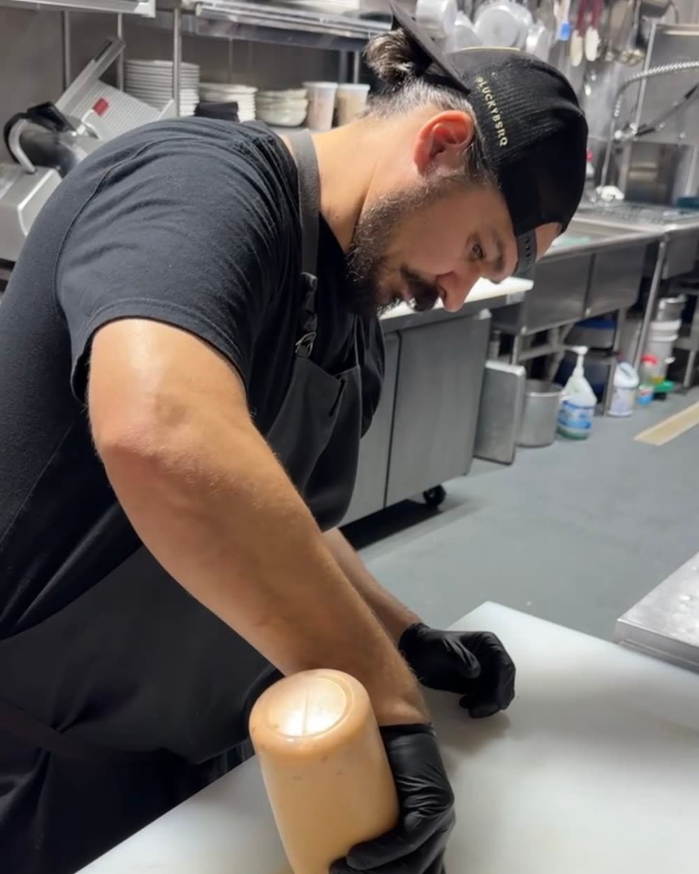 Chef Mark on the pass at Lucky 8 SRQ, downtown Sarasota