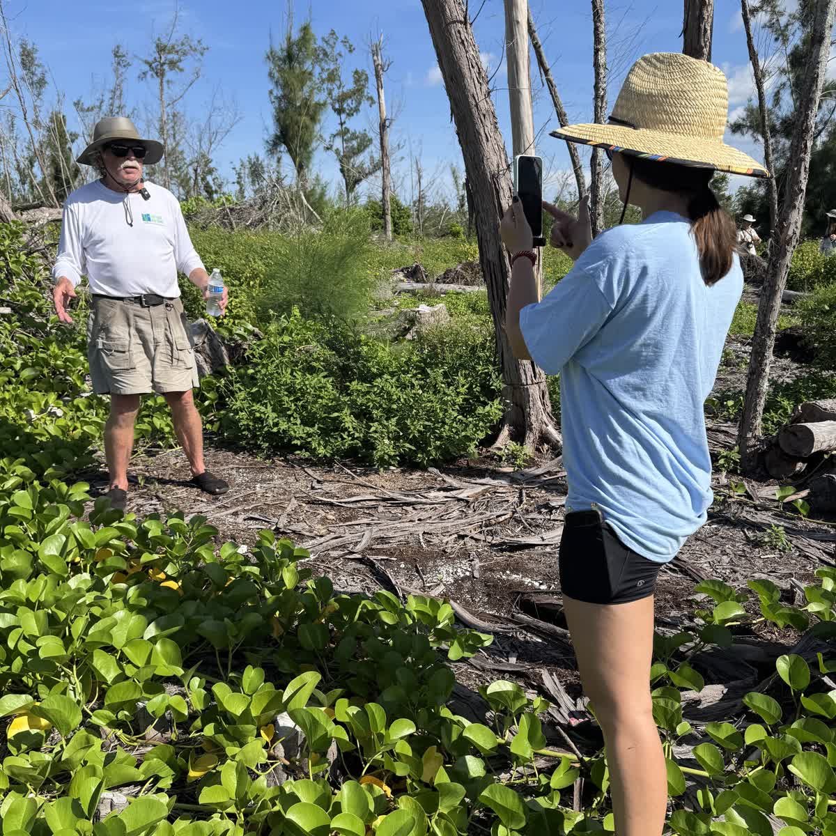 Siesta Media filming a Sarasota Bay Watch volunteer on location