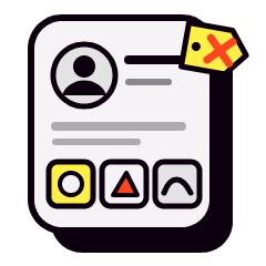 Mismatched social post templates