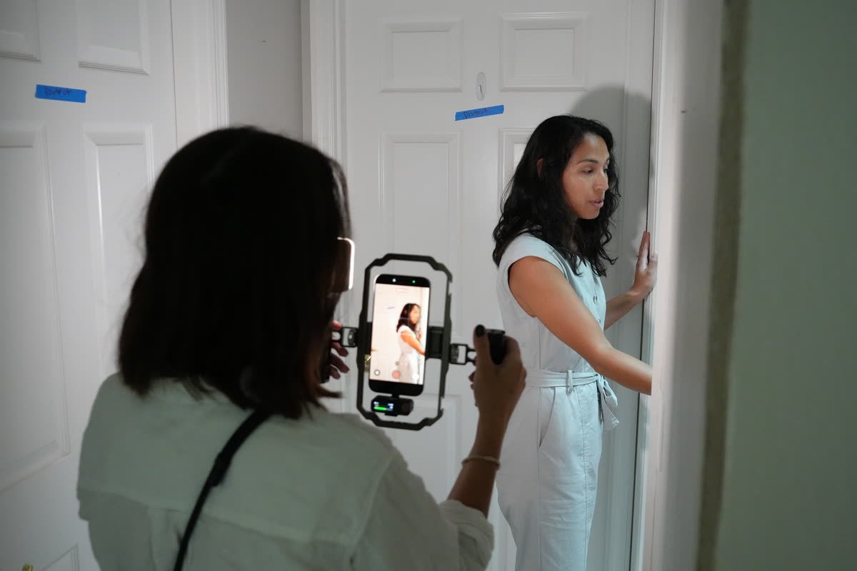 A Siesta Media shoot day in progress at a client's Sarasota business